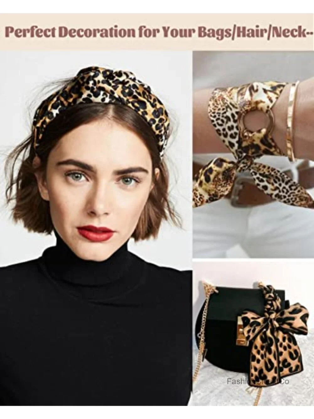 Imitation Silk Scarf for Handbag Decoration Neck Hair Wrap 100cm